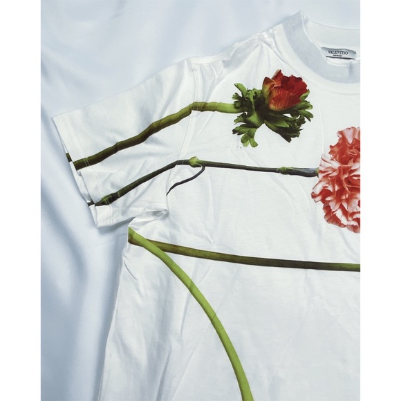 Valentino floral print T-shirt white / multicolor - Picture 7 of 13